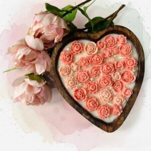 Heart shaped Candle - Pink