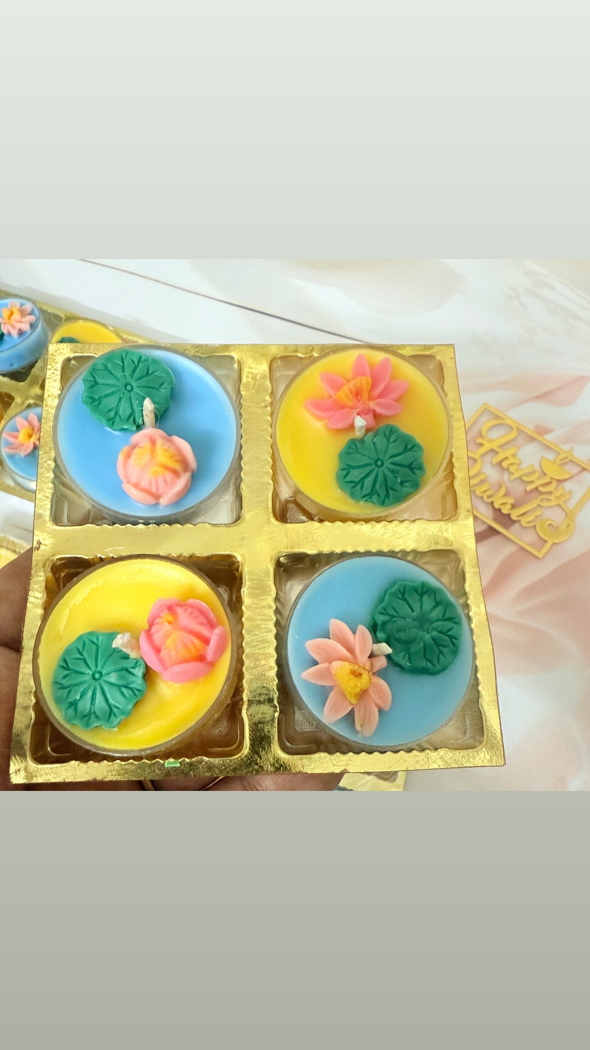 Lotus Tea Lights - Image 1